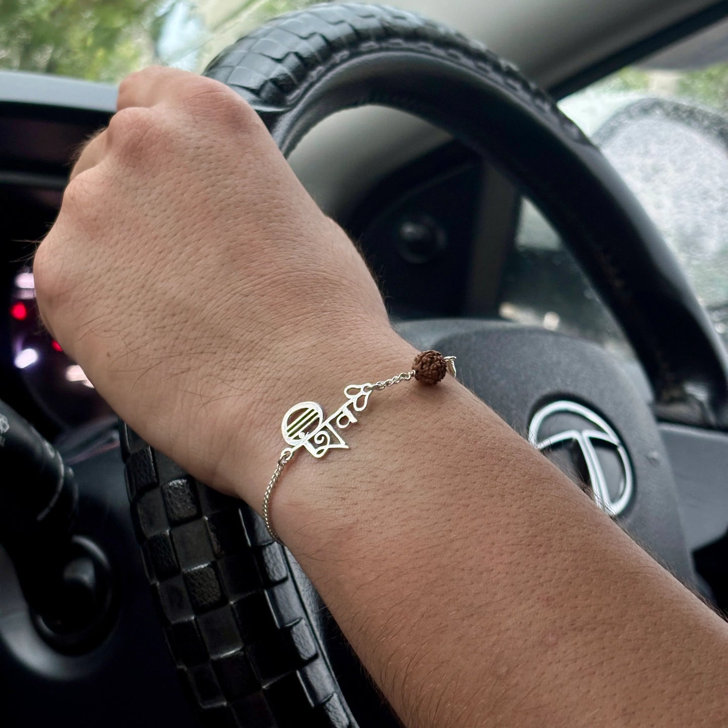 Shiva Rudraksha Pure Silver Bracelet ( Buy 1 Get 1 Free )