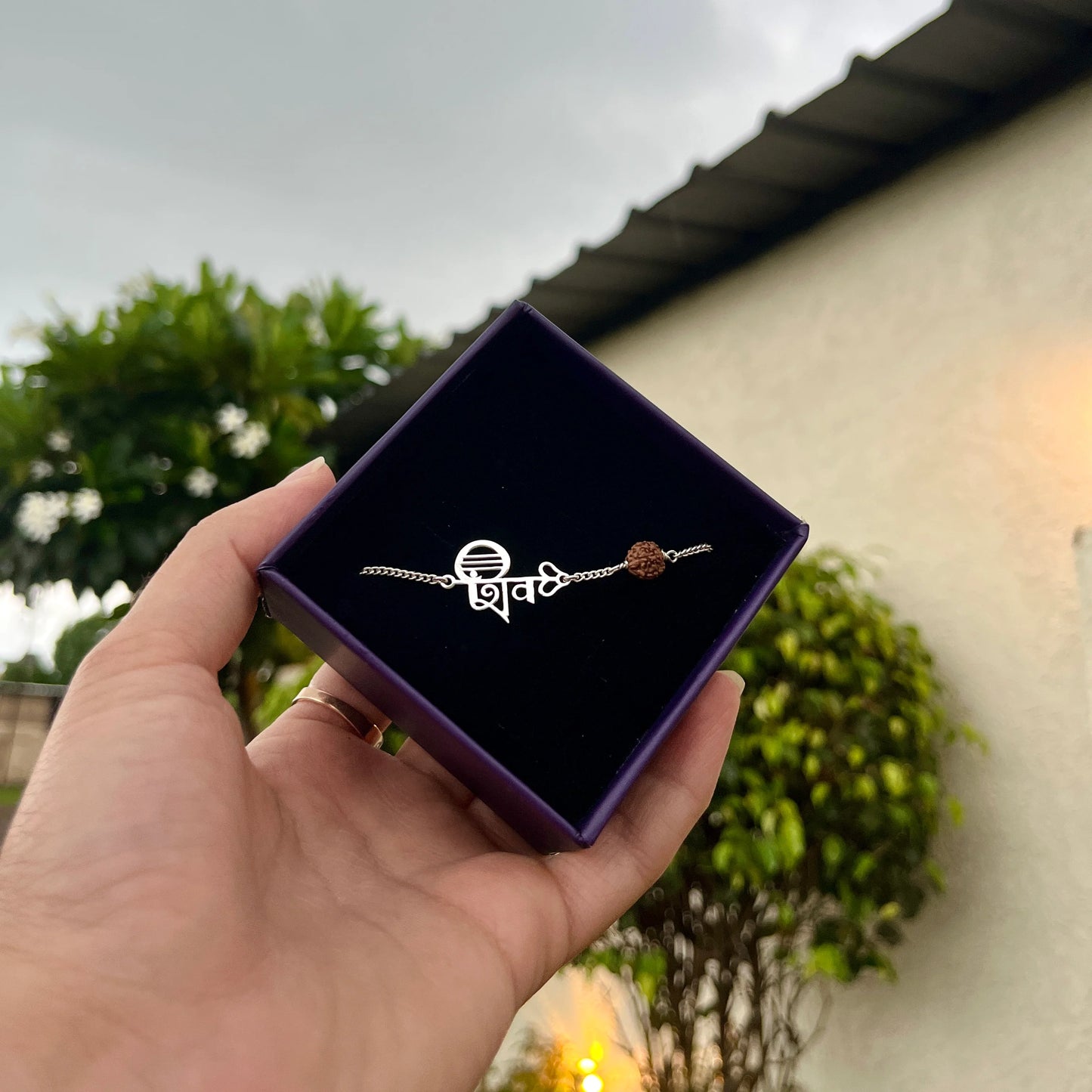 Shiva Rudraksha Pure Silver Bracelet ( Buy 1 Get 1 Free )