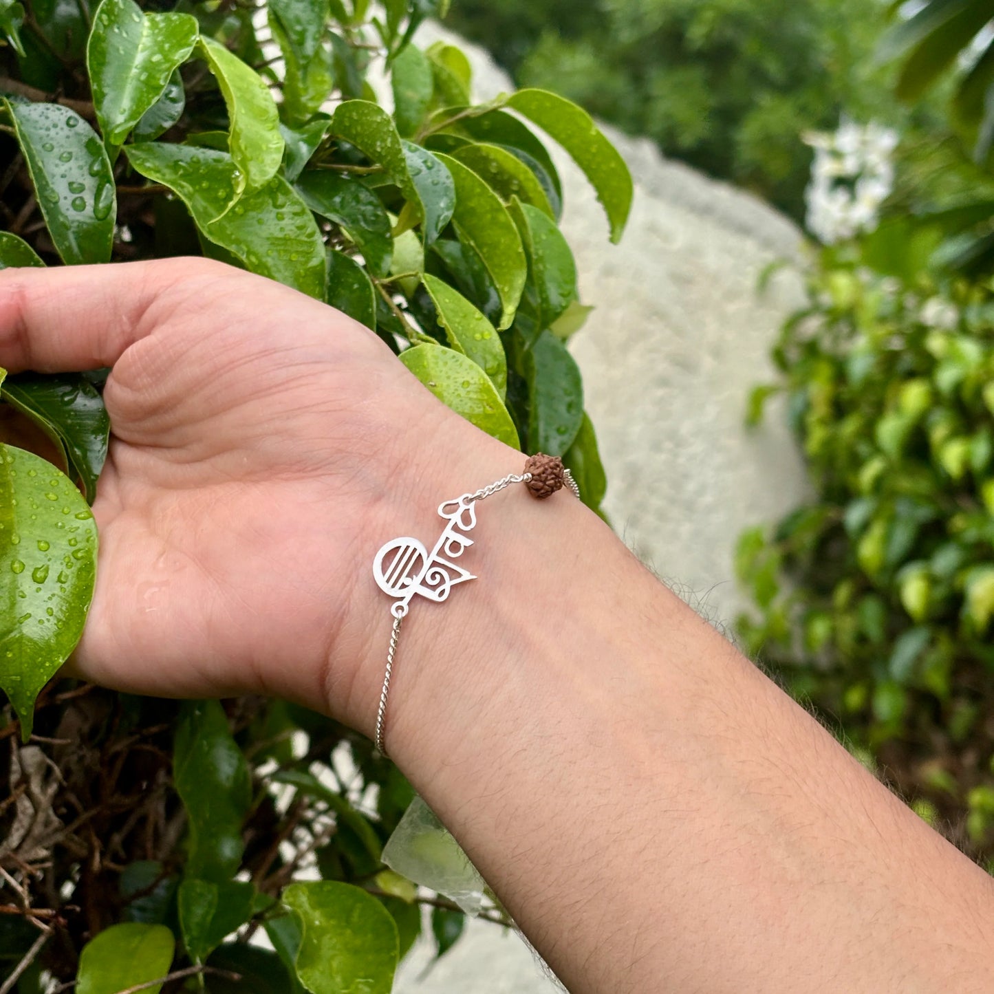 Shiva Rudraksha Pure Silver Bracelet ( Buy 1 Get 1 Free )