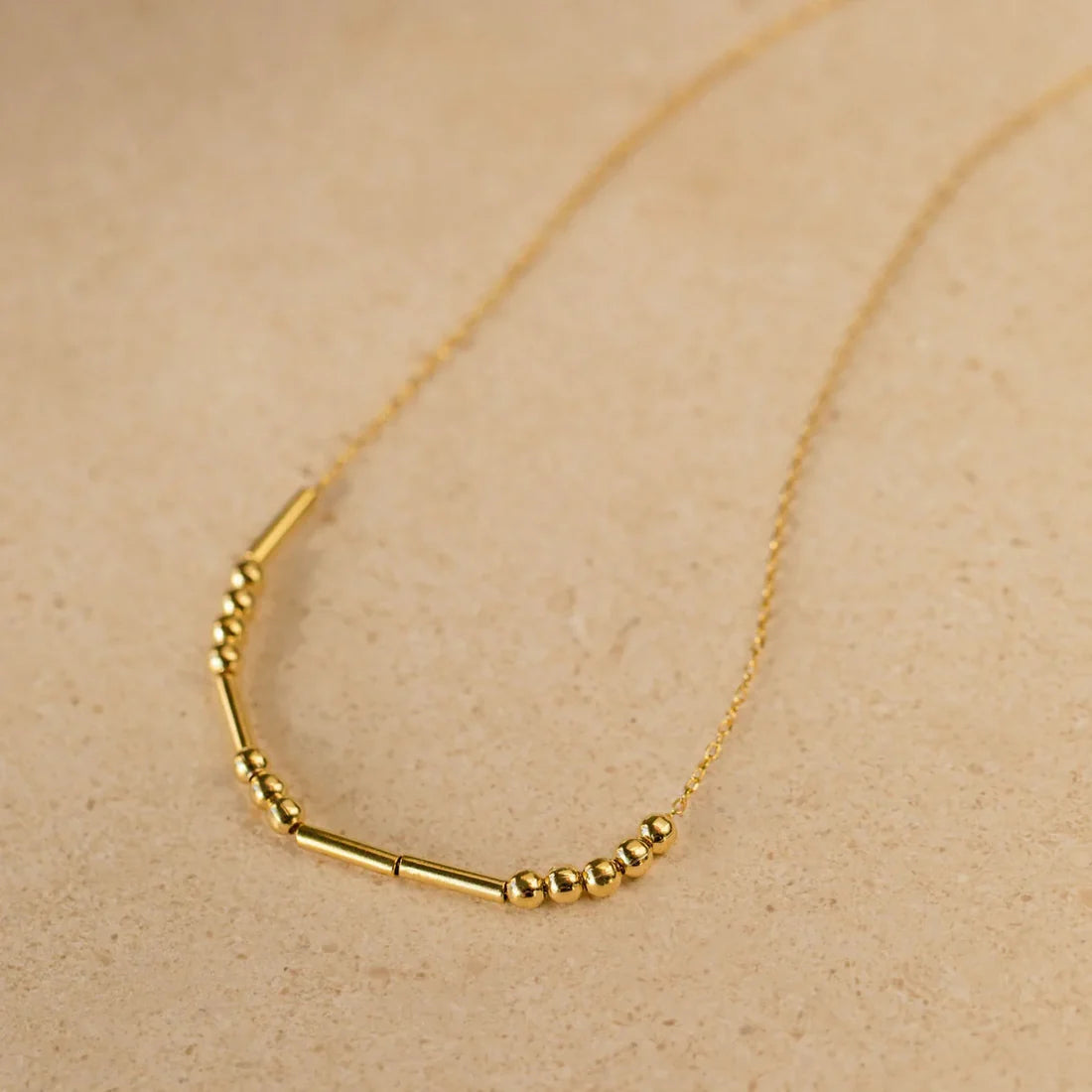 Aurame Morse Code Name Necklace