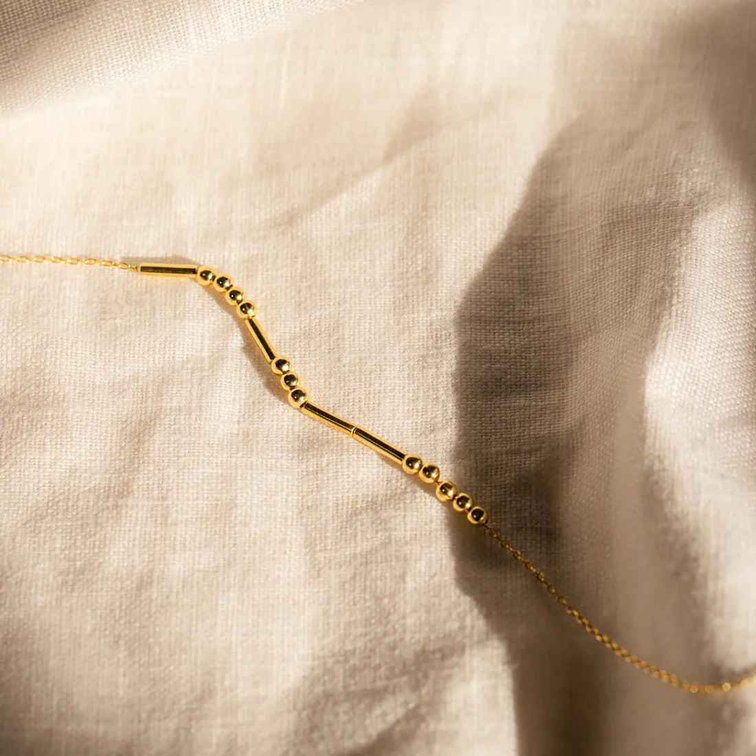 Aurame Morse Code Name Necklace