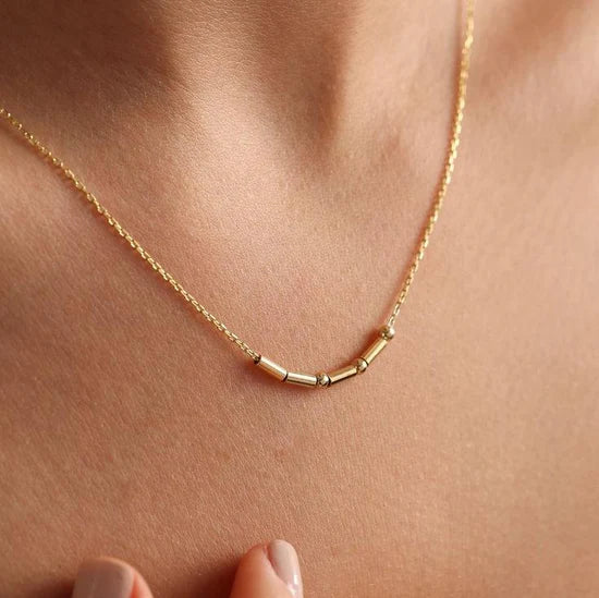 Aurame Morse Code Name Necklace